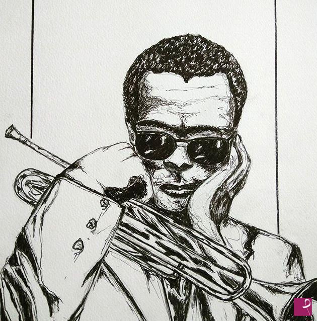 quadri in vendita online - Miles' portrait
