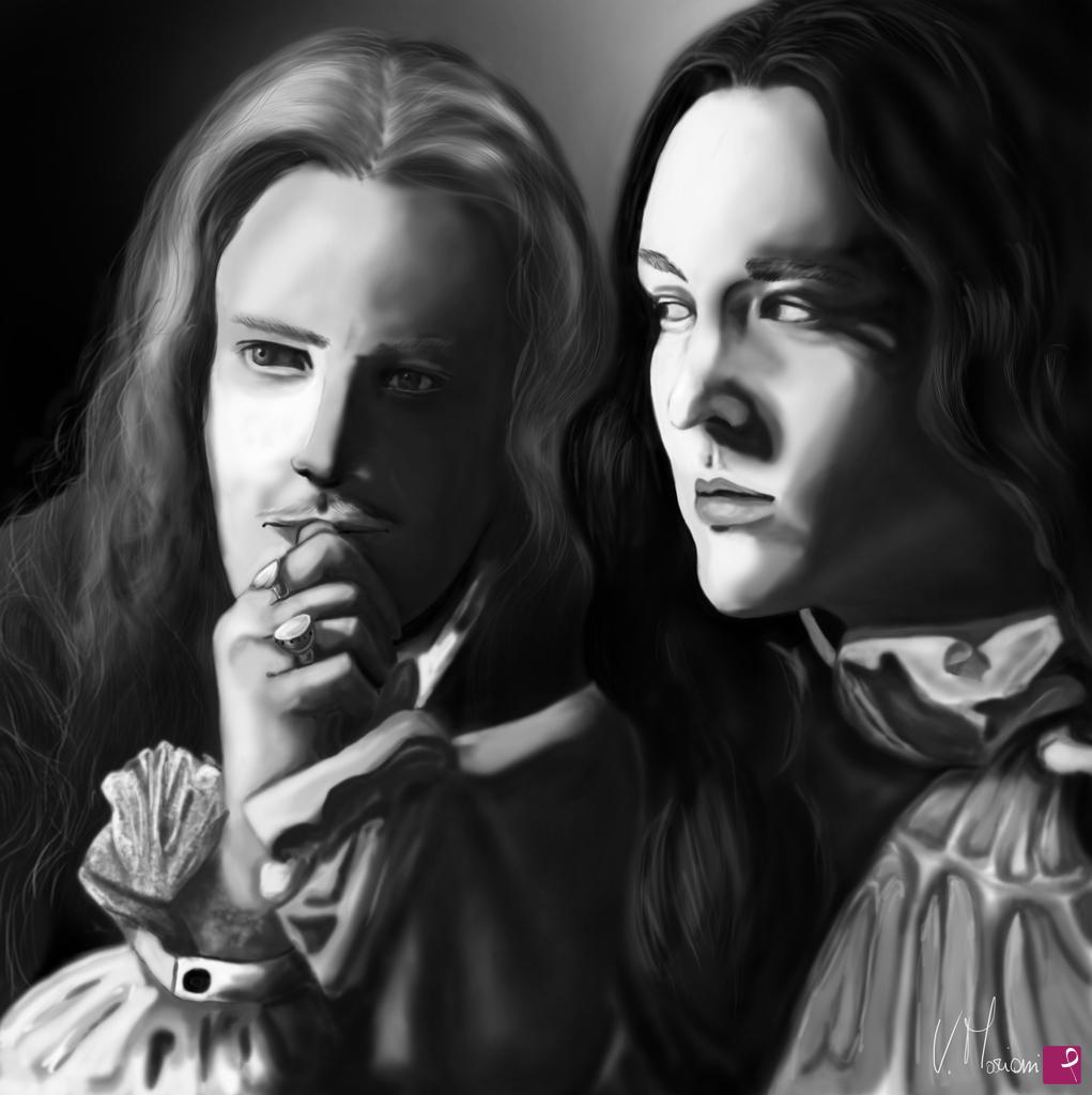quadri in vendita online - "MONCHEVY" a portrait from Versailles series | "MONCHEVY" un ritratto dalla serie Versailles.