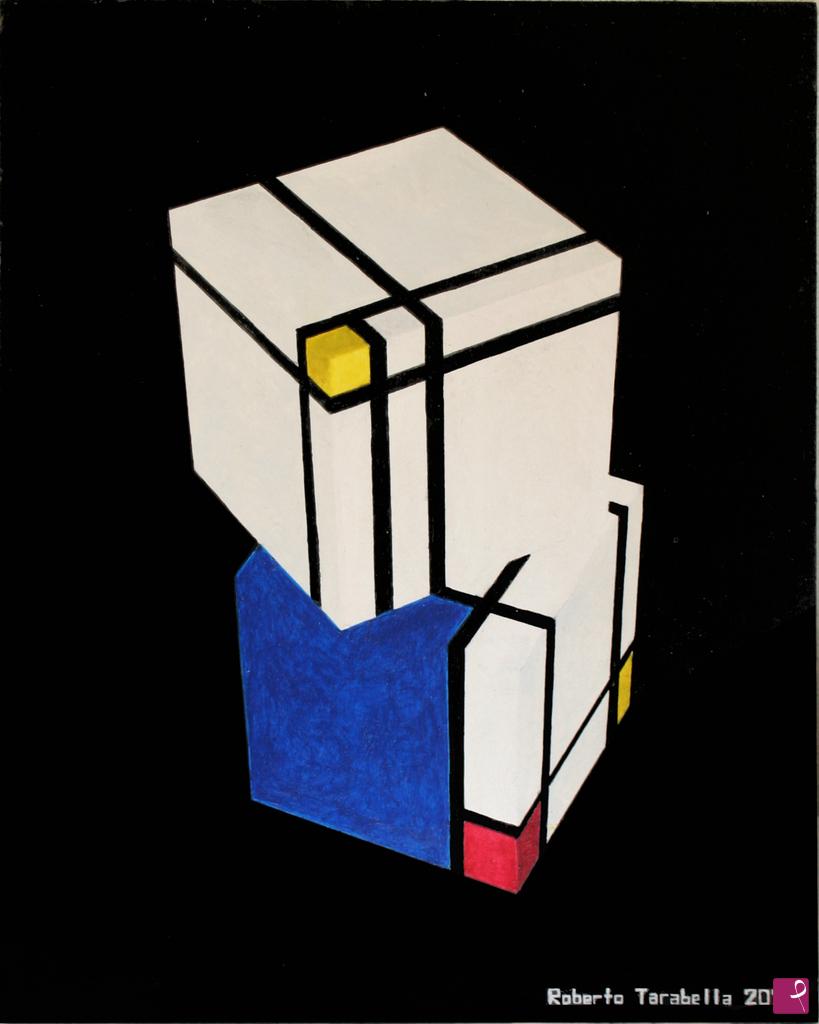 quadri in vendita online - Mondrian in 3D 1