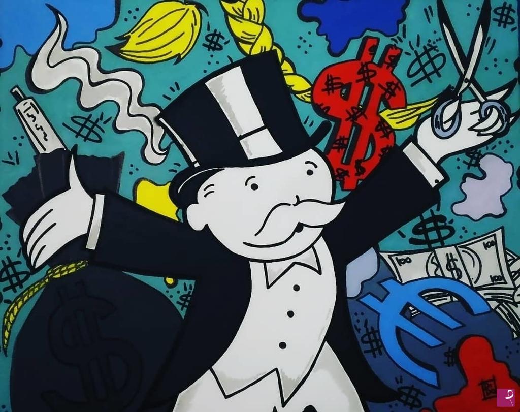 quadri in vendita online - Monopoly Man