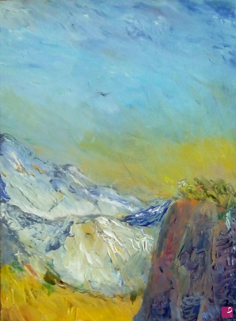 quadri in vendita online - Montagne innevate