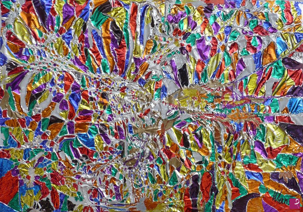 quadri in vendita online - Mosaico multicolore