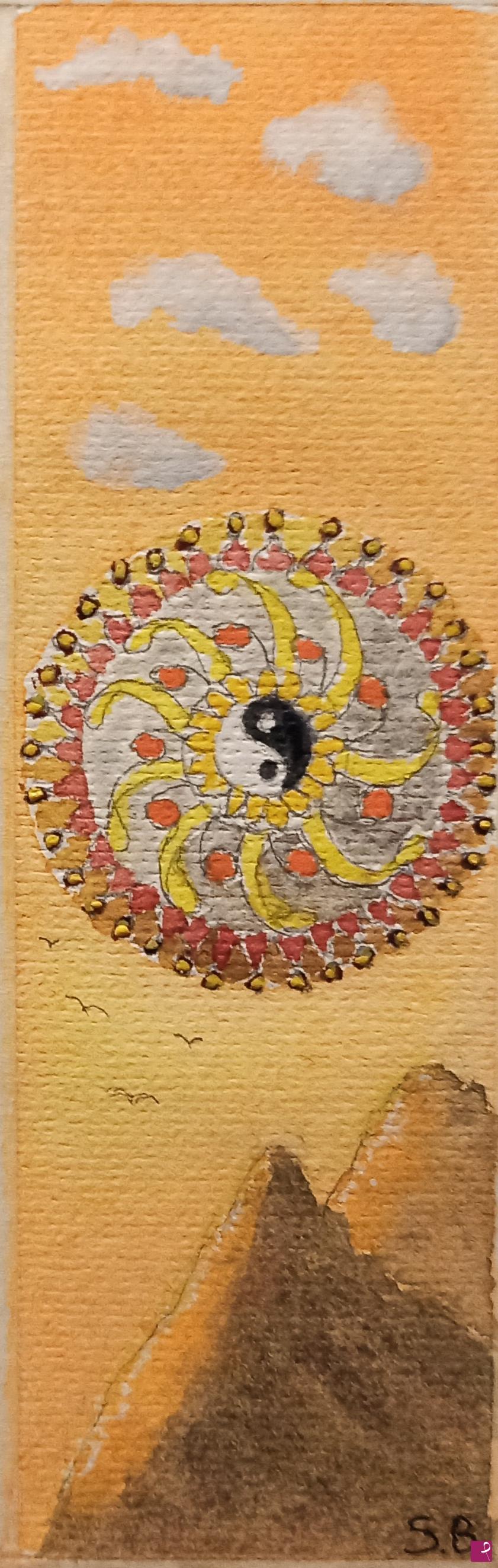 quadri in vendita online - Mountain's Mandala 