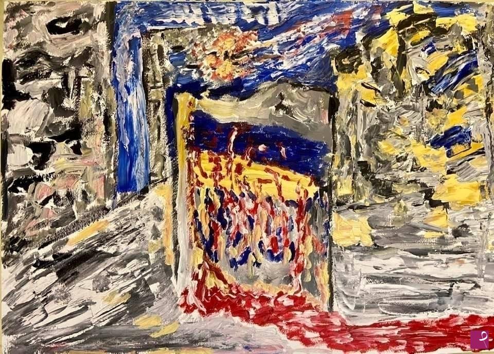 quadri in vendita online - Murale a Mariupol