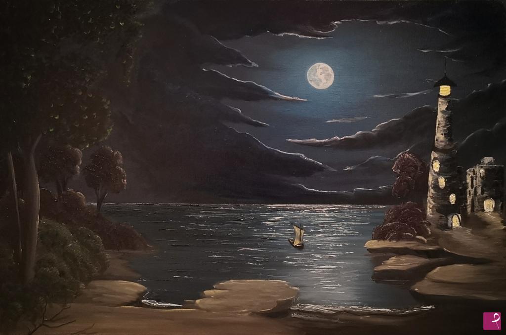 quadri in vendita online - Mystic night 