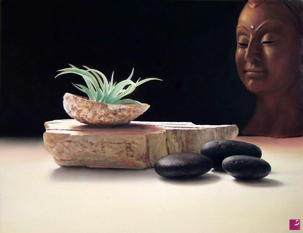 quadri in vendita online - Natura morta con Buddha