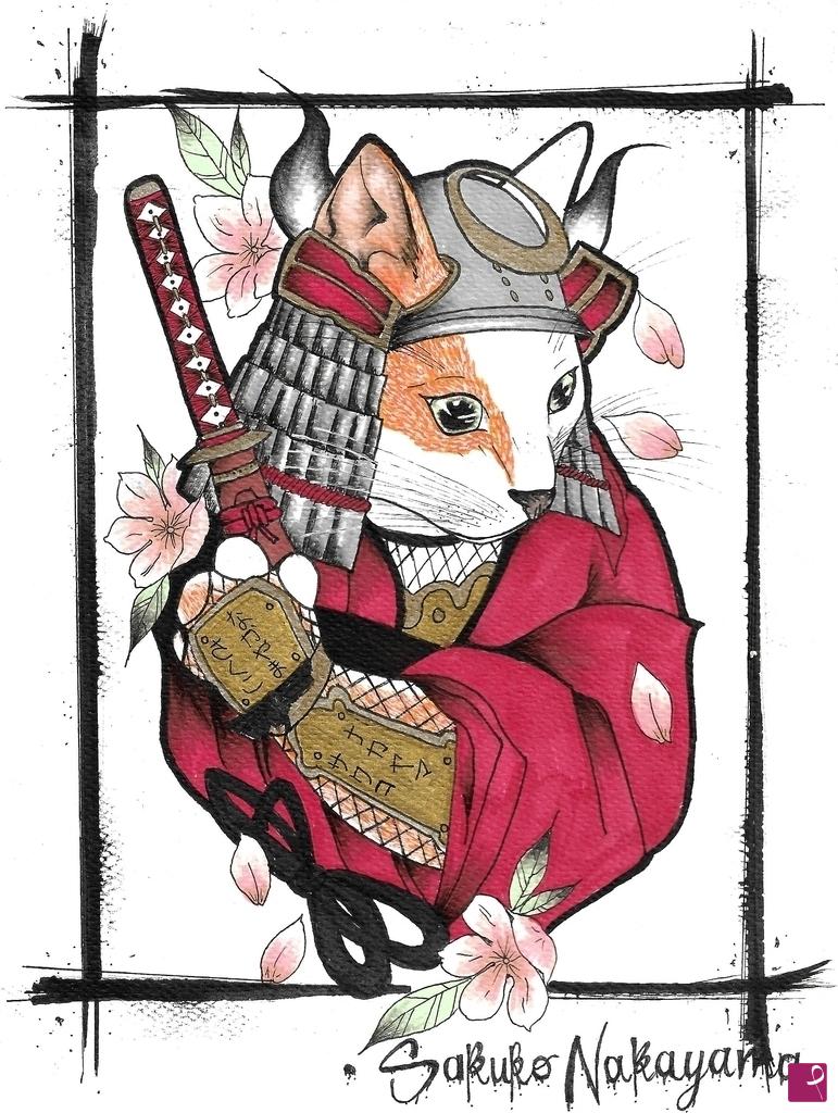 quadri in vendita online - Neko Samurai