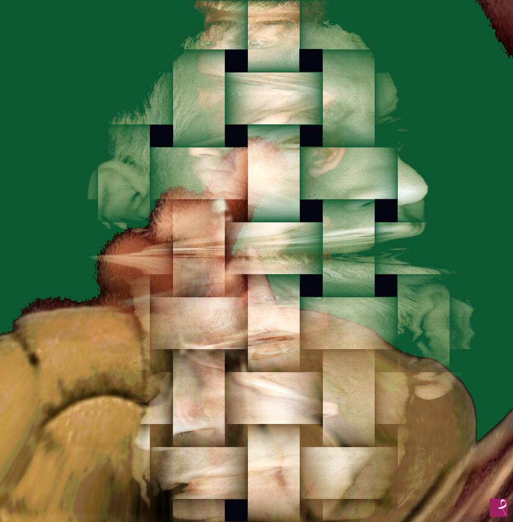 quadri in vendita online - “Nel ritratto in verde”  2007