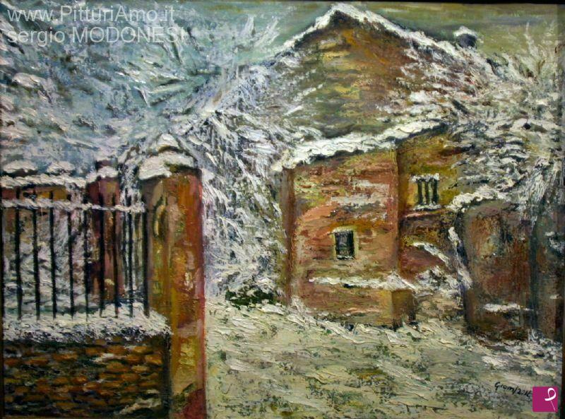 quadri in vendita online - nevicata