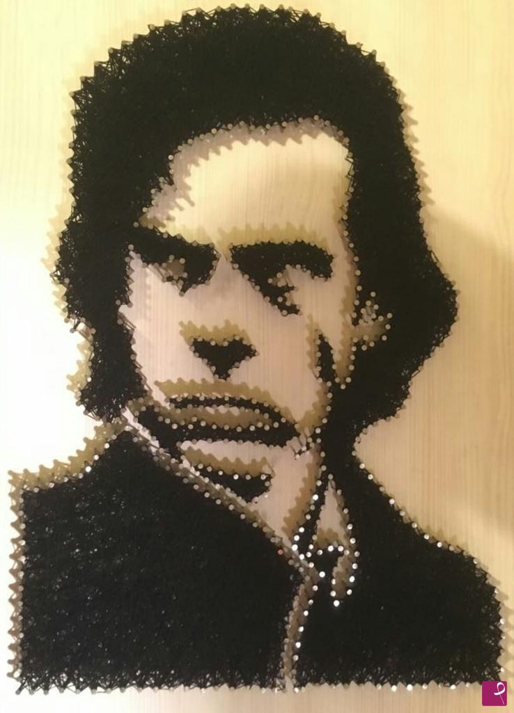 quadri in vendita online - Nick Cave String Art