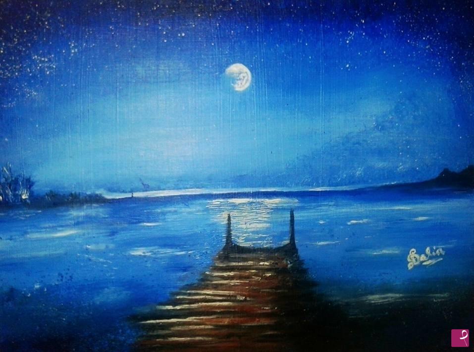 quadri in vendita online - Notte Blu
