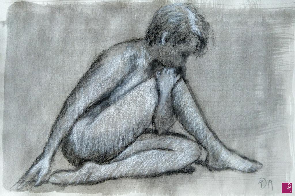 quadri in vendita online - Nudo schizzo N.2/2019