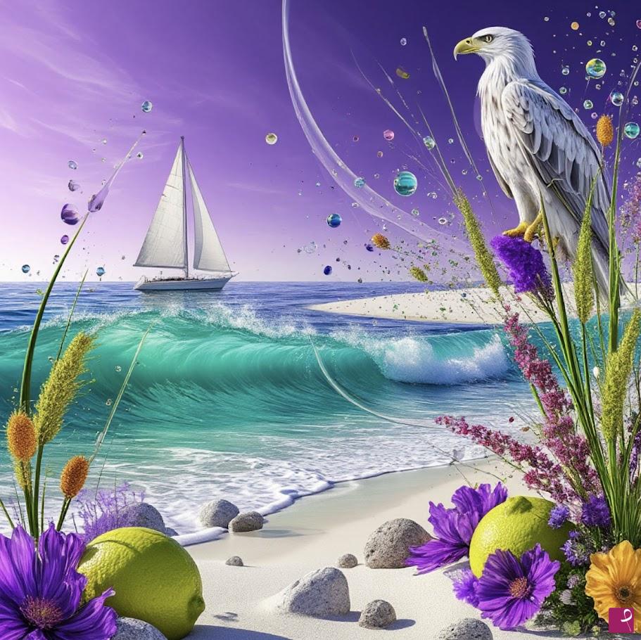 quadri in vendita online - Ocean and eagle