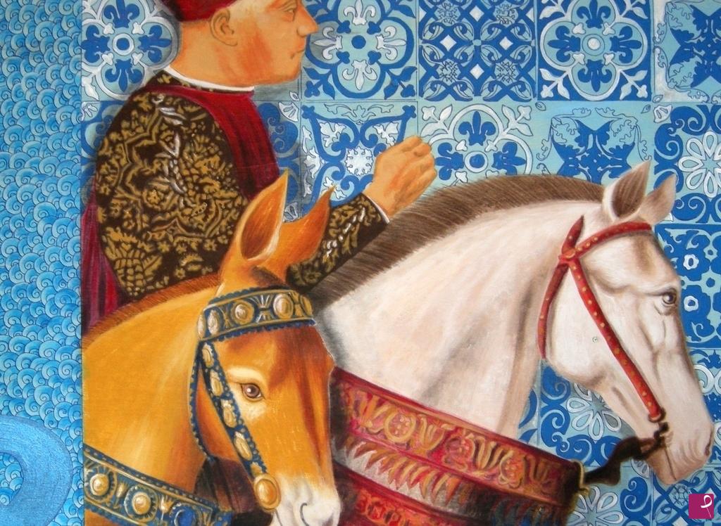 quadri in vendita online - omaggio a Benozzo Gozzoli