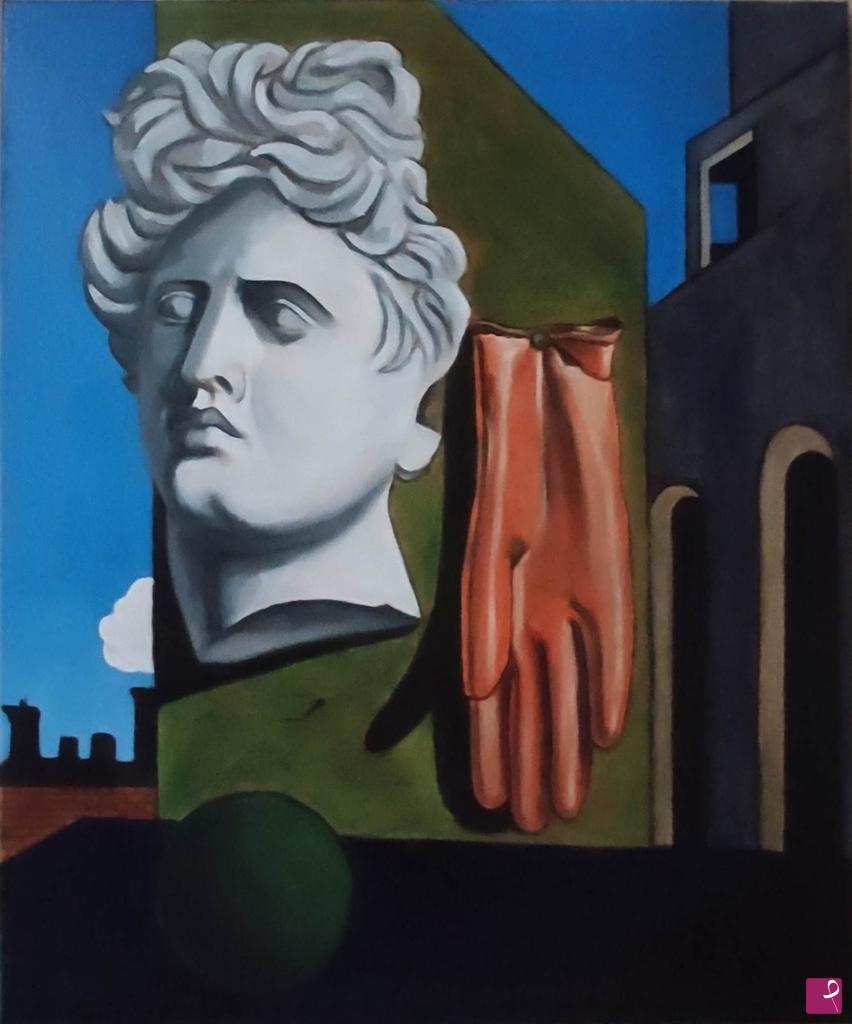 quadri in vendita online - Omaggio a Giorgio de Chirico - Canto D'amore