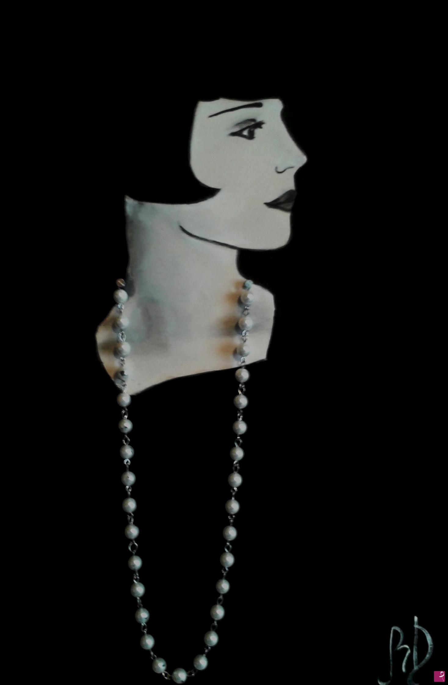 quadri in vendita online - Omaggio a Louise Brooks