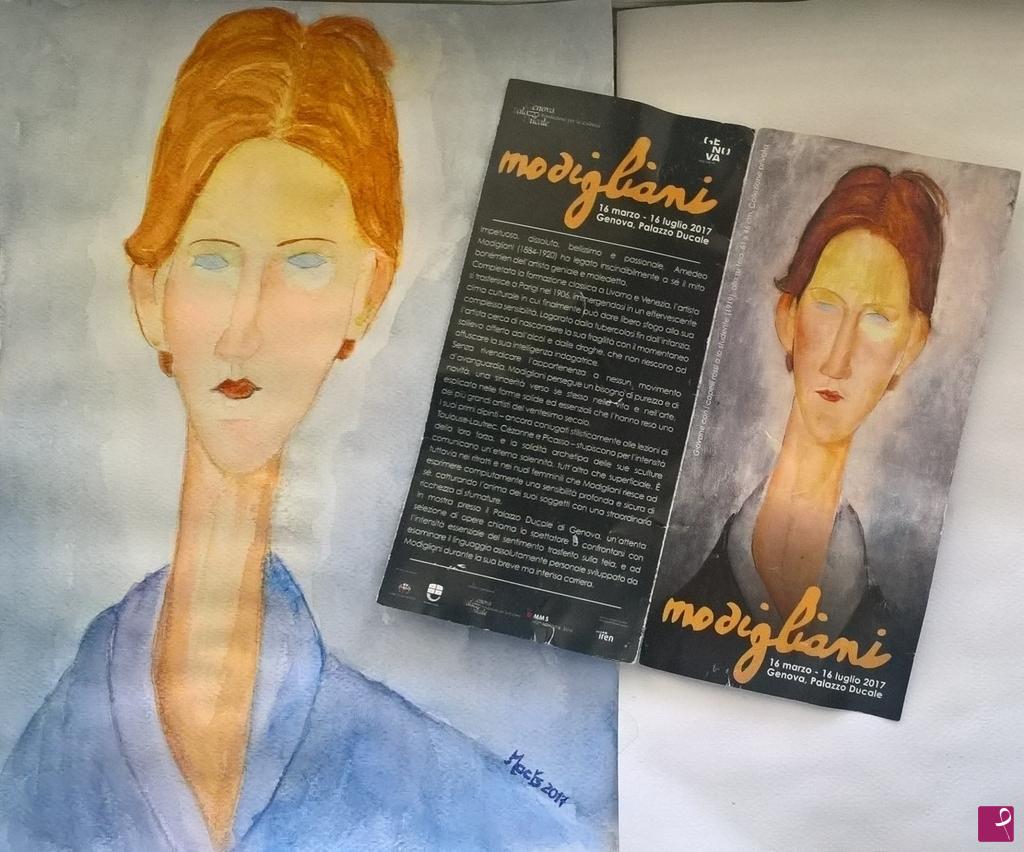 quadri in vendita online - Omaggio a Modigliani