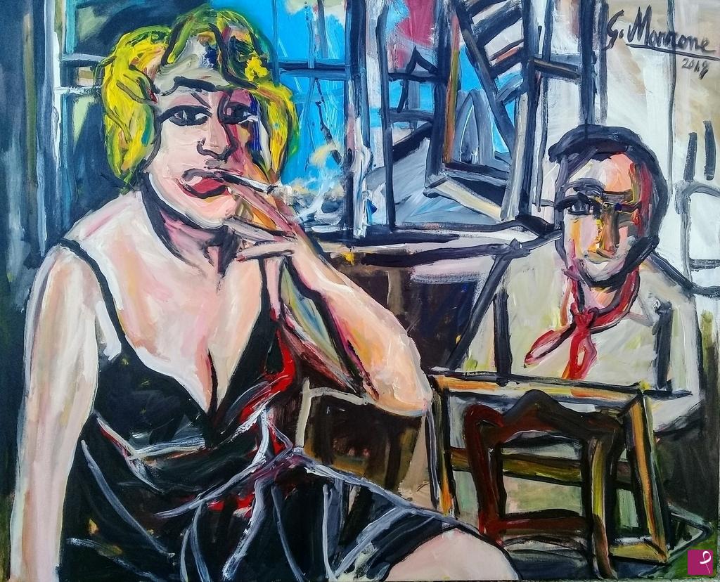 quadri in vendita online - "Omaggio a Modigliani"