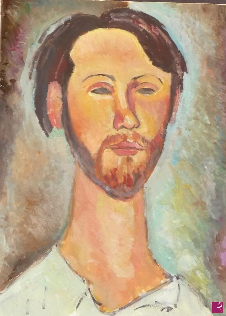 quadri in vendita online - omaggio a modigliani
