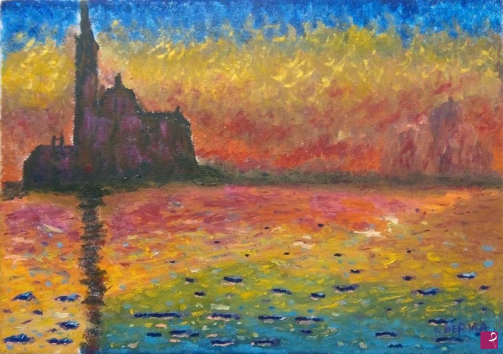 quadri in vendita online - Omaggio a Monet