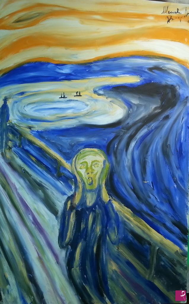 quadri in vendita online - omaggio a munch