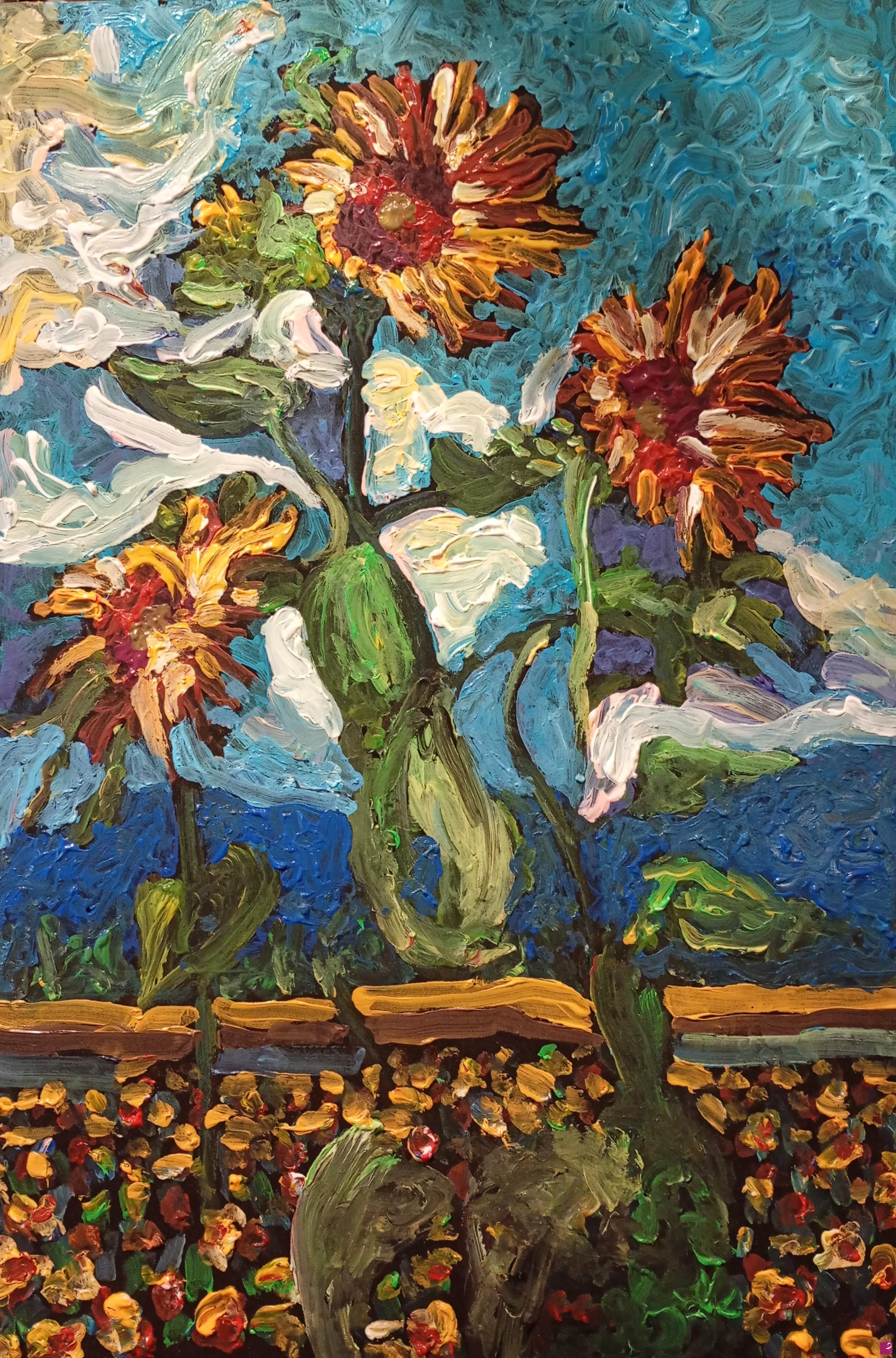 quadri in vendita online - Omaggio a Van Gogh 