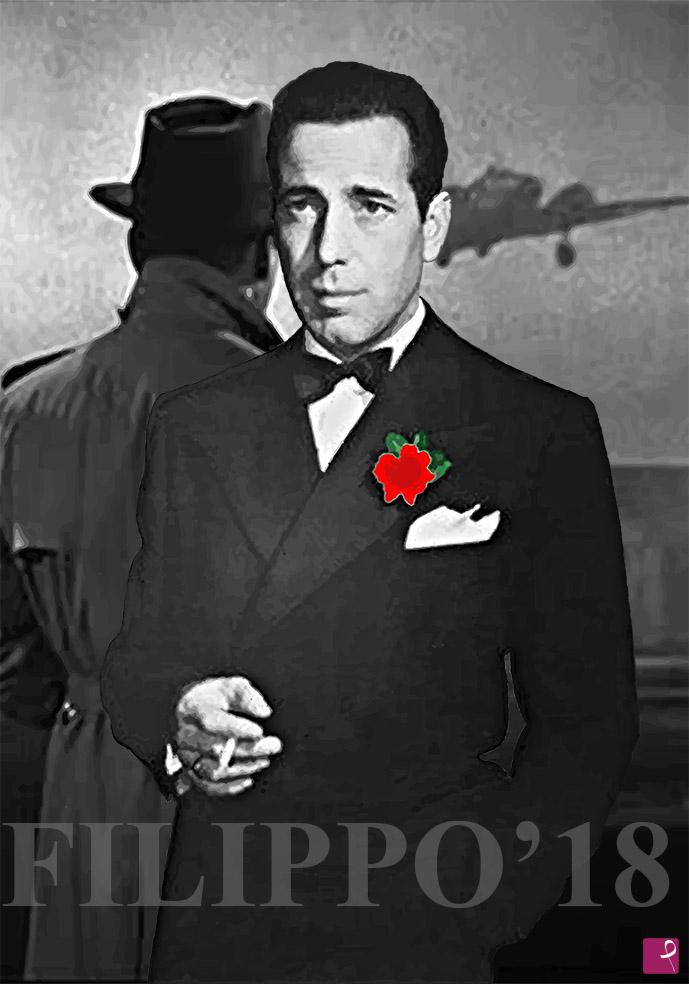 quadri in vendita online - Omaggio ad Humphrey Bogart
