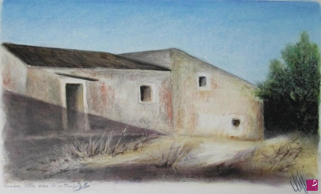 quadri in vendita online - Ombra sulla casa di un tempo