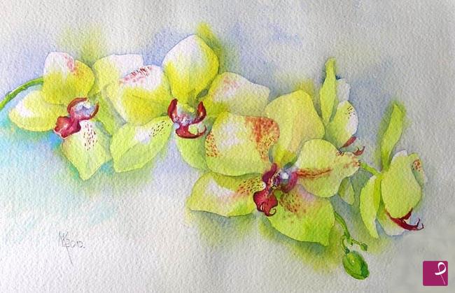 quadri in vendita online - orchidea gialla 