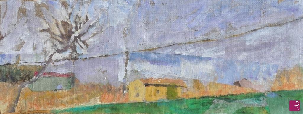 quadri in vendita online - Orizzonte per una casa / Horizon for a house 