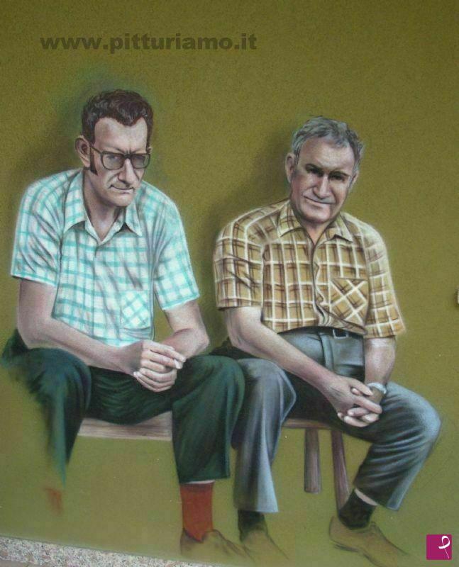 quadri in vendita online - Padre e figlio