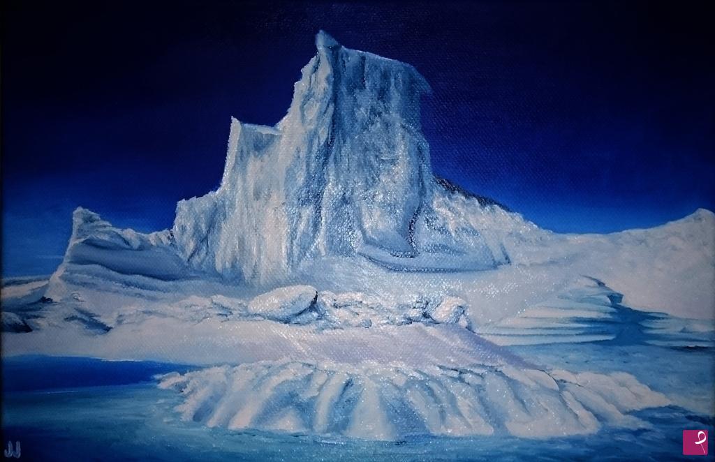 quadri in vendita online - Paesaggio Antartico