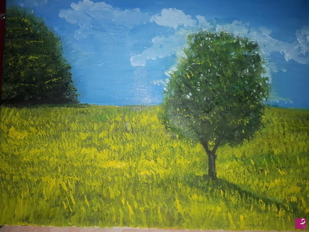 quadri in vendita online - Paesaggio con albero