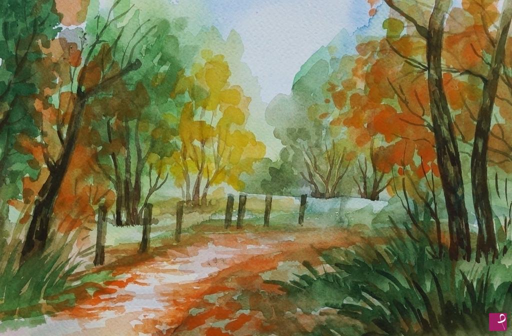 quadri in vendita online - PAESAGGIO di AUTUNNO 