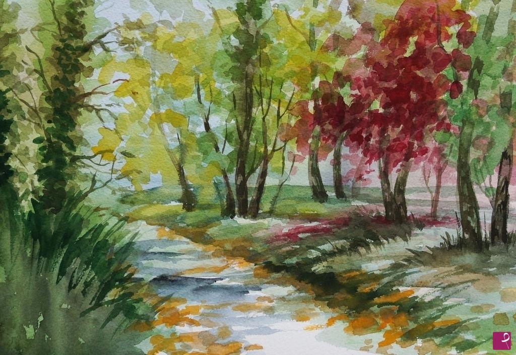 quadri in vendita online - PAESAGGIO di AUTUNNO 