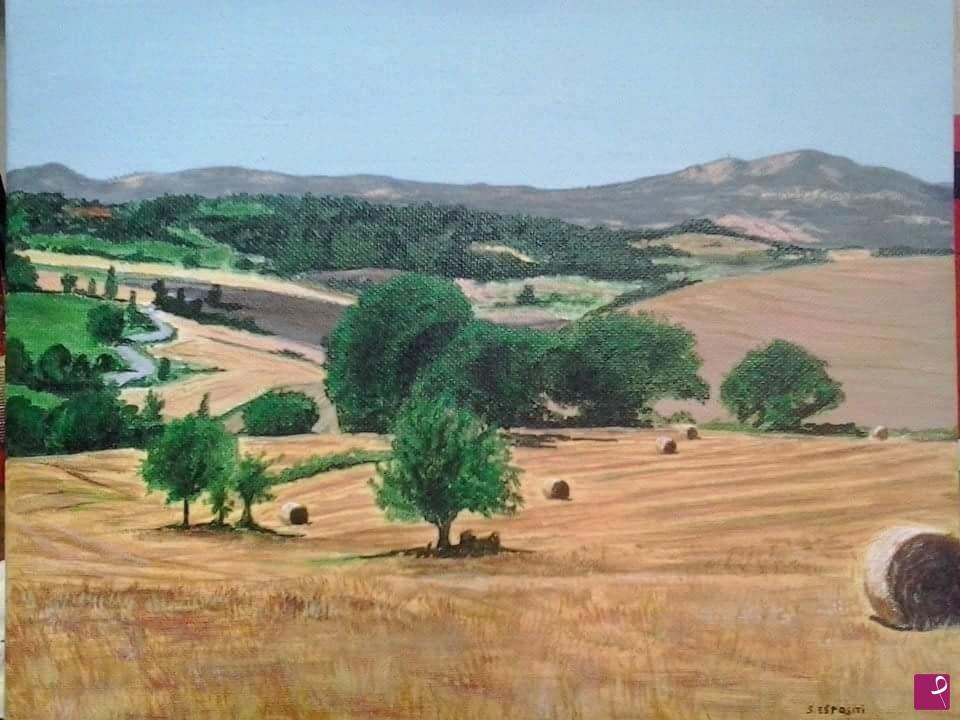 quadri in vendita online - Paesaggio estivo