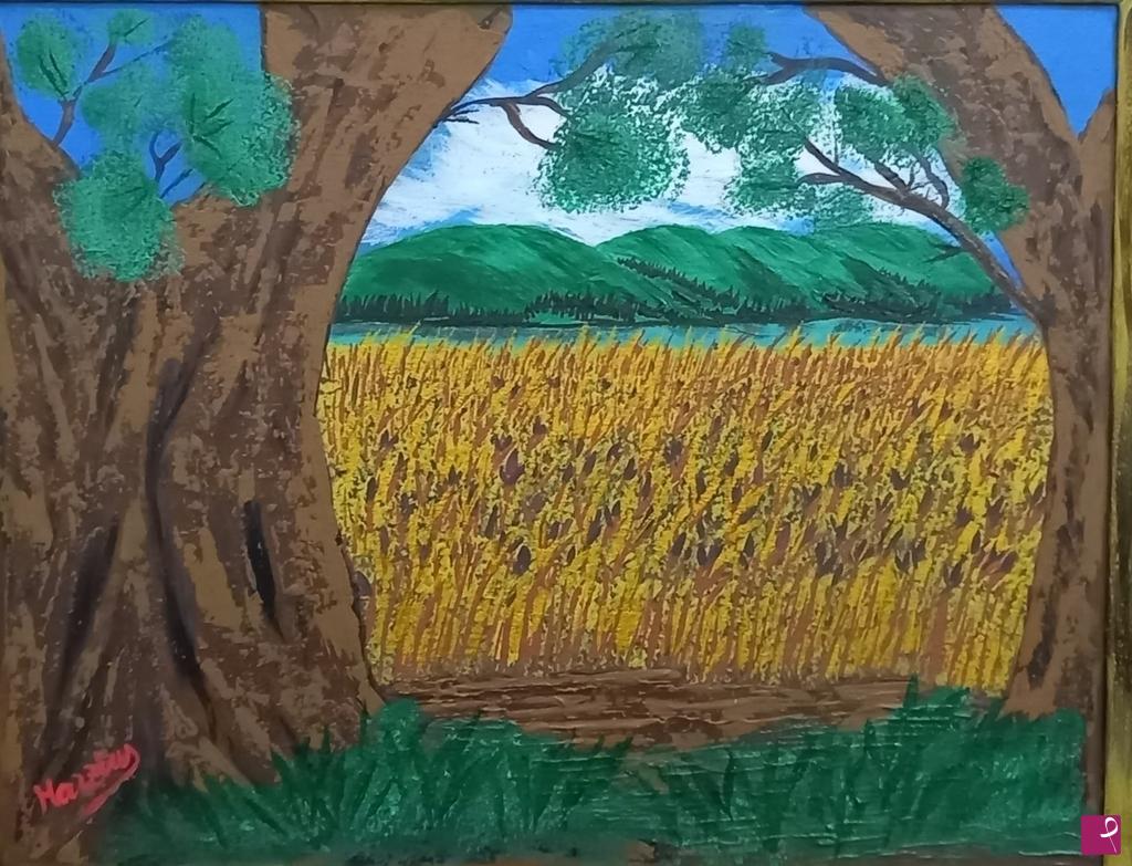 quadri in vendita online - Paesaggio  . Il campo di grano 