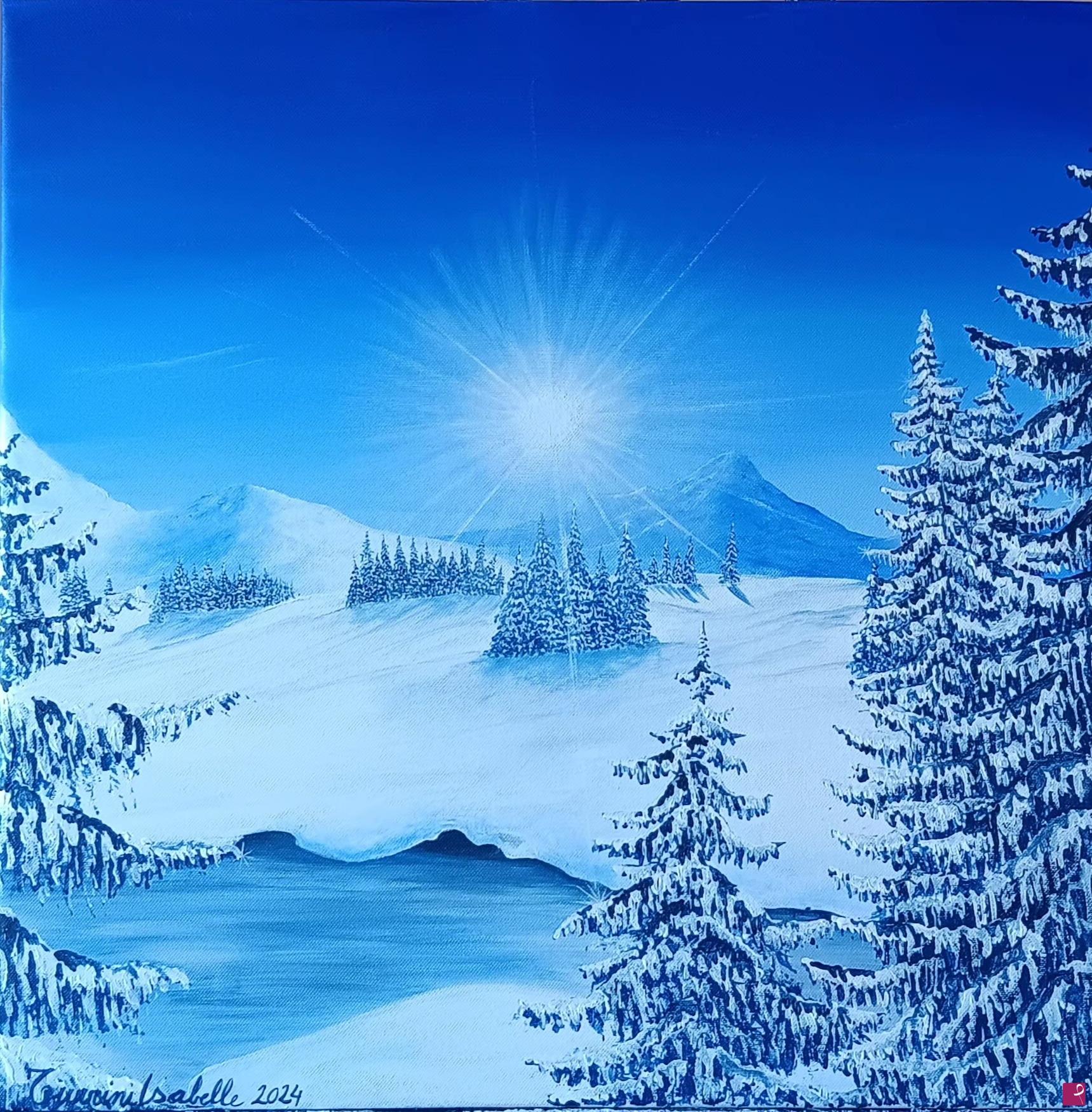 quadri in vendita online - Paesaggio invernale