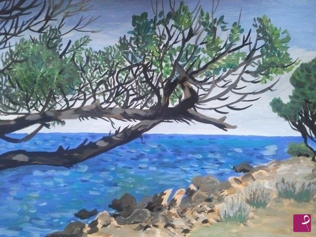 quadri in vendita online - Paesaggio mediterraneo 