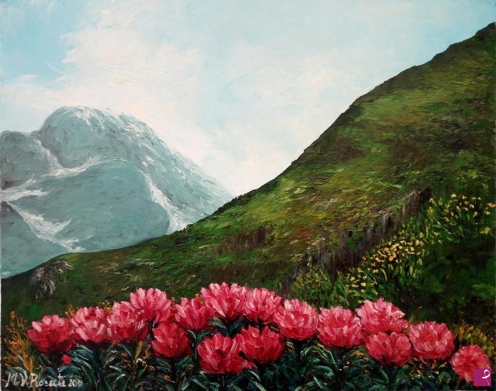 quadri in vendita online - paesaggio montano