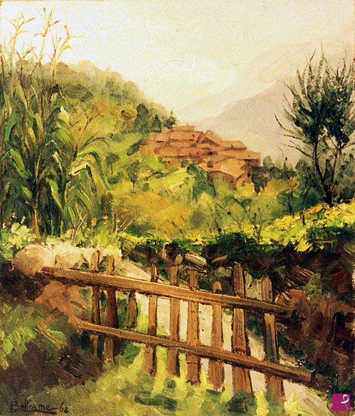 quadri in vendita online - PAESAGGIO MONTANO A VILLA DEL MONTE