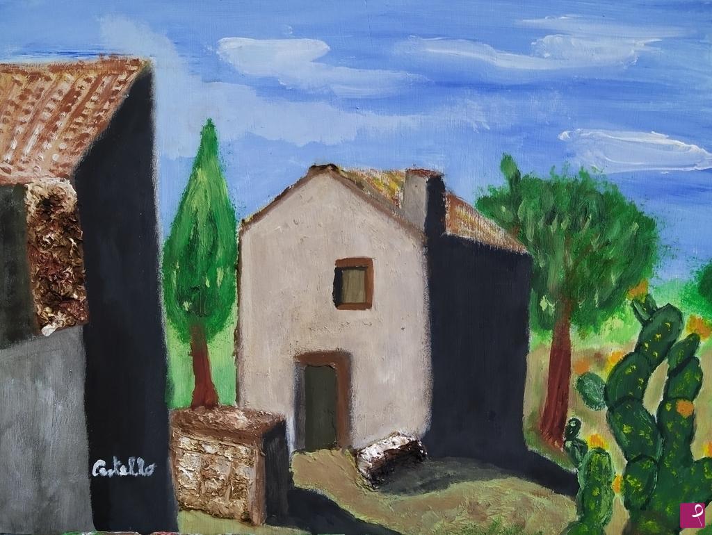 quadri in vendita online - paesaggio rurale 2