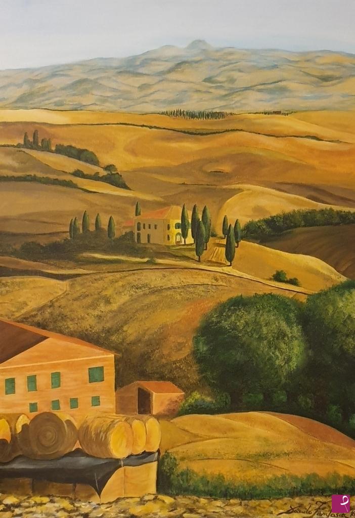 quadri in vendita online - PAESAGGIO TOSCANO - VAL D'ORCIA