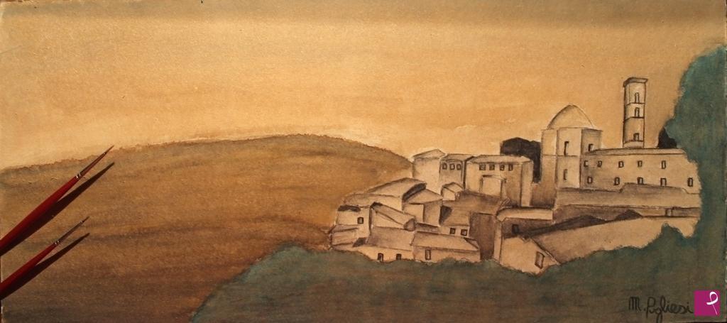quadri in vendita online - Paesaggio toscano