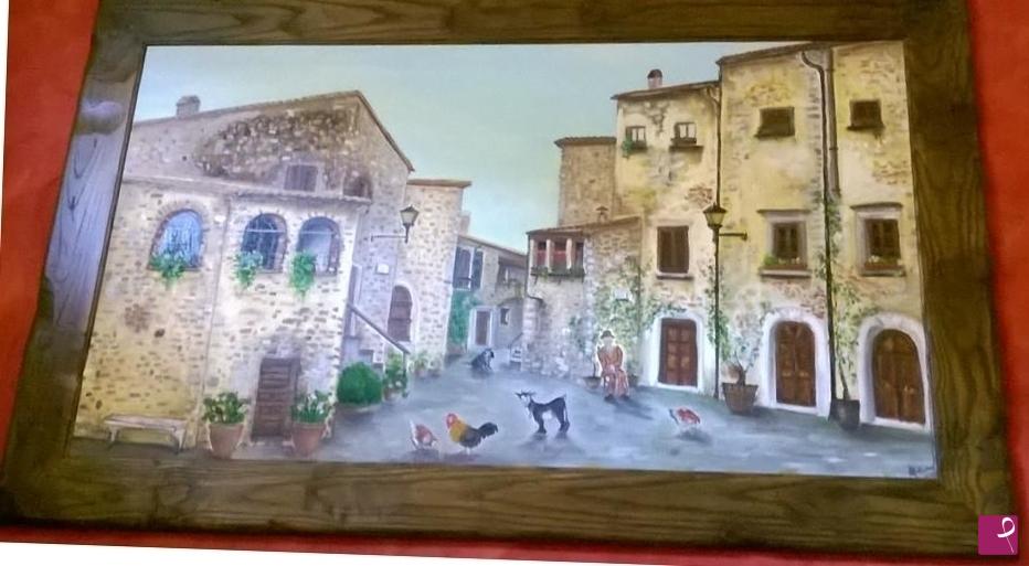 quadri in vendita online - Paesaggi/Scorci - "Borgo umbro"