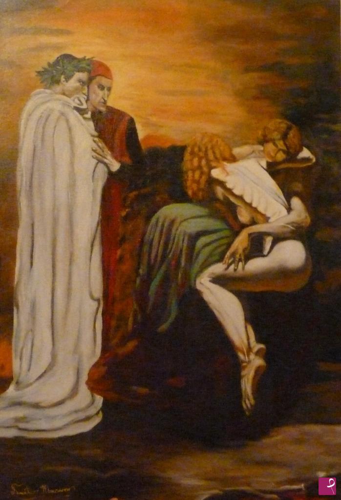 quadri in vendita online - Paolo e Francesca Divina Commedia Dante