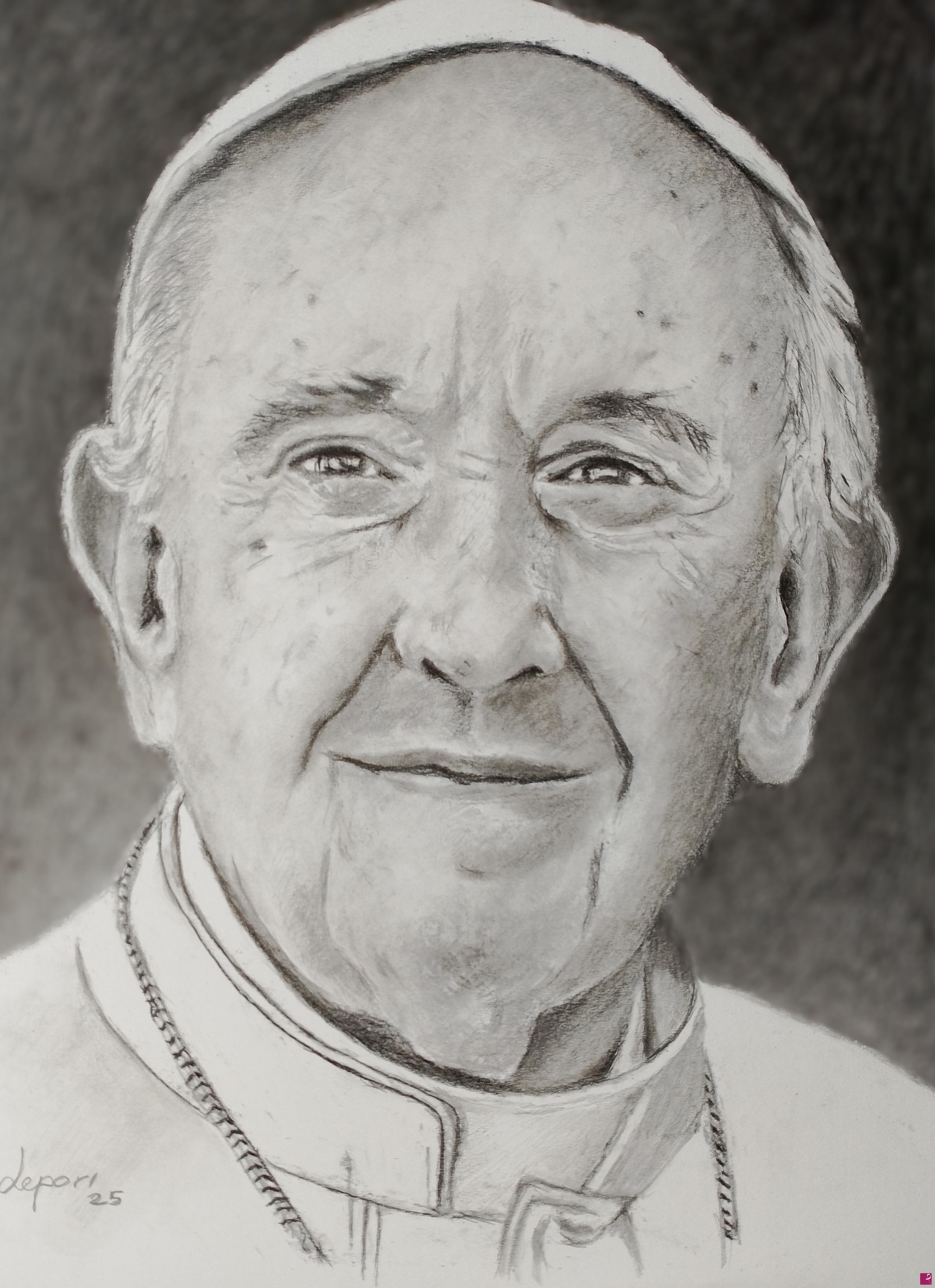 quadri in vendita online - Papa Francesco 