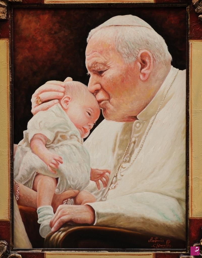 quadri in vendita online - Papa Wojtyla