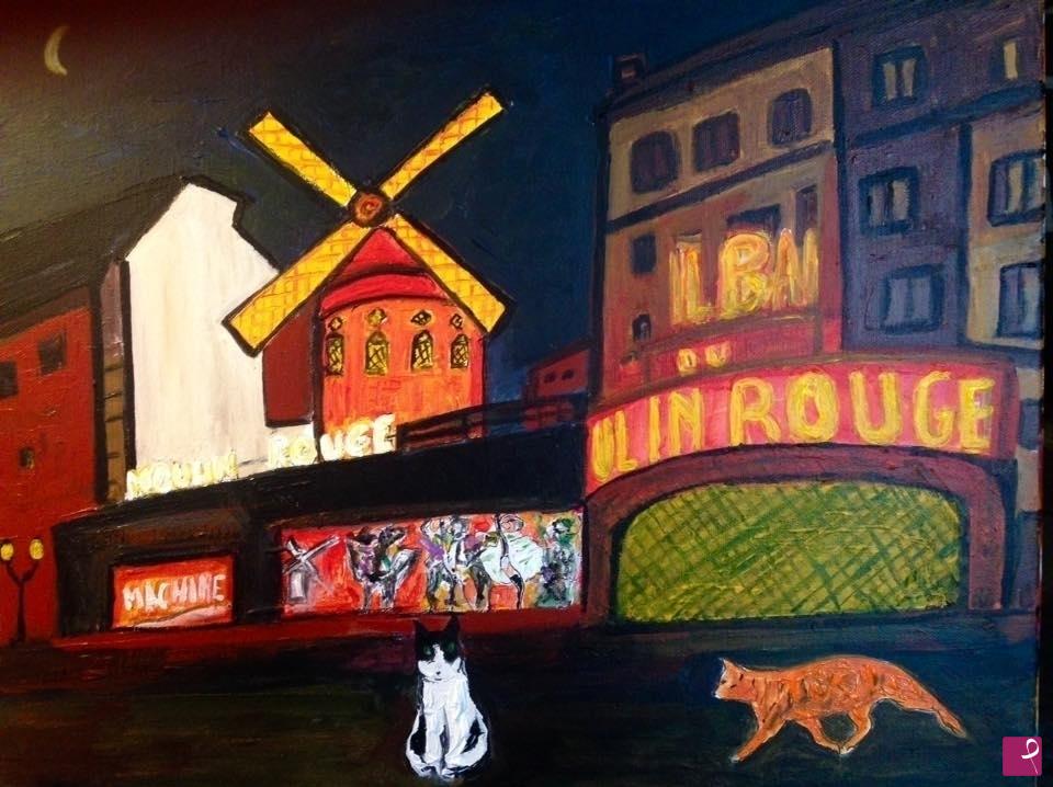 quadri in vendita online - Paris:la nuit