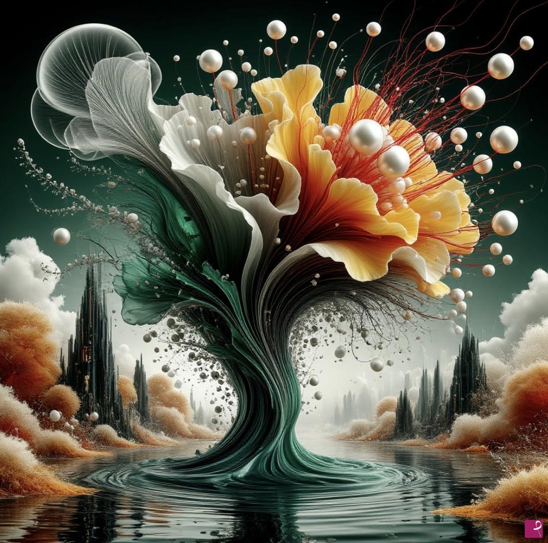 quadri in vendita online - Pearl tree